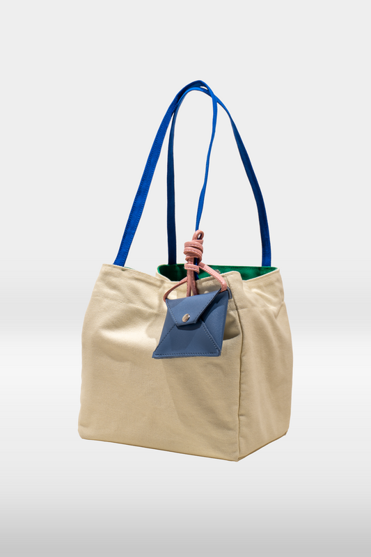 Onigiri Bag - Powder and Royal Blue
