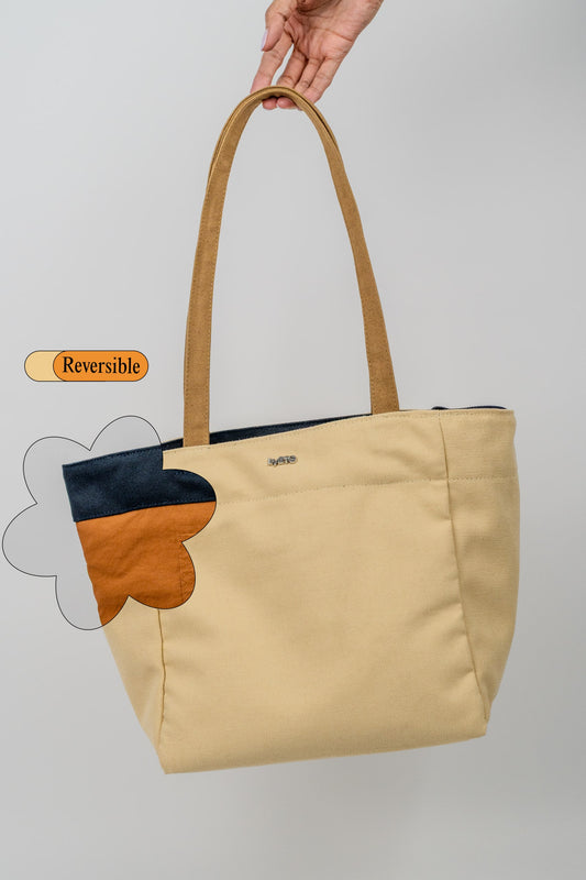 Onigiri Flip - Reversible (Light Yellow/Khaki/Rust)