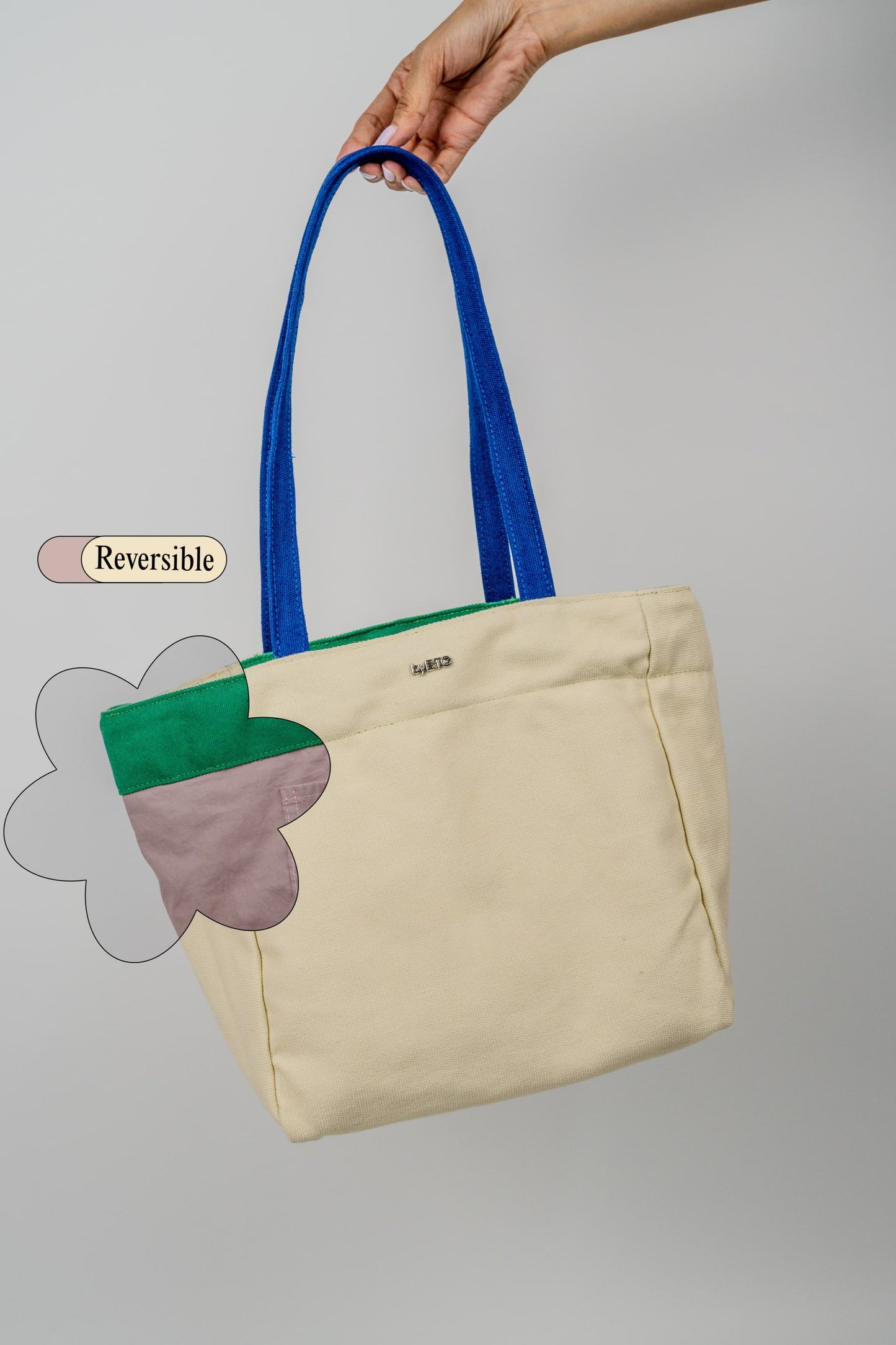 Onigiri Flip - Reversible (Cream/Royal Blue/Old Rose)