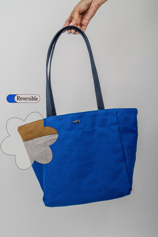 Onigiri Flip - Reversible (Royal Blue/Navy/Grey)